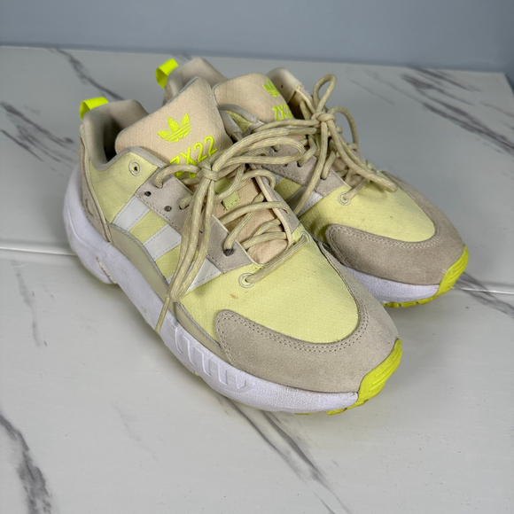 adidas ZX22 Boost Neon Yellow Sneakers 7.5 - Picture 3 of 9